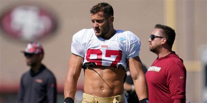 49ers star Nick Bosa has a burst fueled by sweat, sacrifice and a