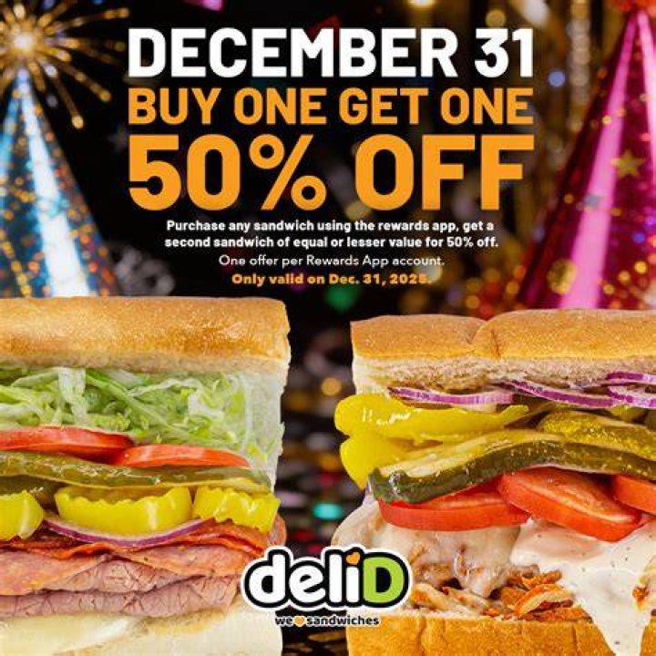 [December, 2020] Second sub sandwich 50 off at Jimmy Johns online via